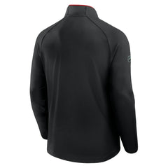 Calgary Flames - Fanatics Authentic Pro Rink Training Quarter-Zip Pullover Black