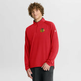 Chicago Blackhawks Fanatics Authentic Pro Rink Training Quarter-Zip Pullover Red