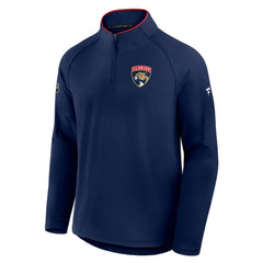 Florida Panthers - Fanatics Authentic Pro Rink Training Quarter-Zip Pullover Navy