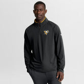 Pittsburgh Penguins Fanatics Authentic Pro Rink Training Quarter-Zip Pullover Black