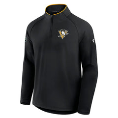 Pittsburgh Penguins Fanatics Authentic Pro Rink Training Quarter-Zip Pullover Black