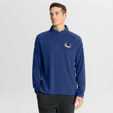 Vancouver Canucks - Fanatics Authentic Pro Rink Training Quarter-Zip Pullover Blue