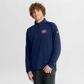 Montreal Canadiens - Fanatics Authentic Pro Rink Training Quarter-Zip Pullover Navy
