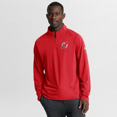 New Jersey Devils - Fanatics Authentic Pro Rink Training Quarter-Zip Pullover Red