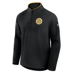 Boston Bruins Fanatics Authentic Pro Rink Training Quarter-Zip Pullover Black