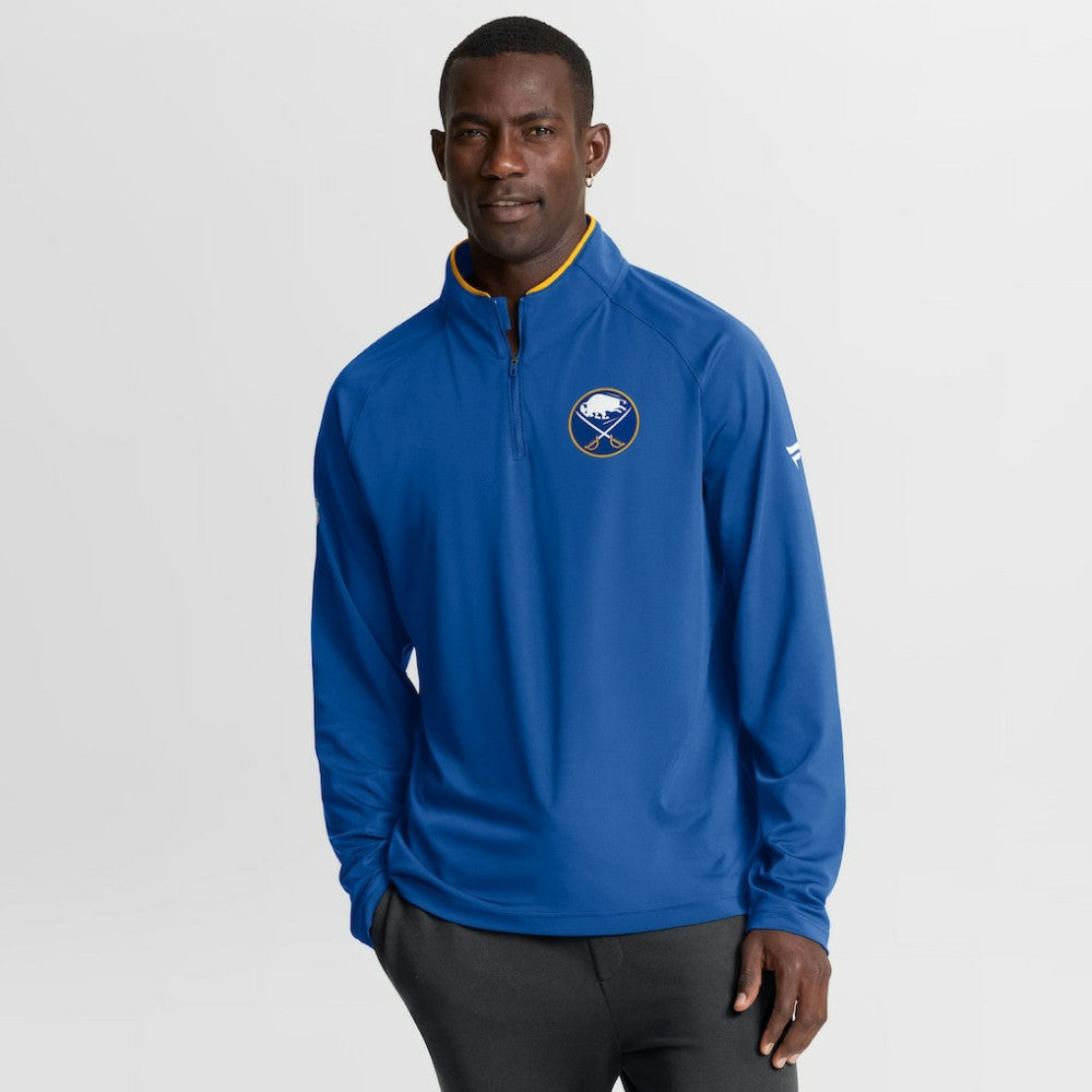 Buffalo Sabres - Fanatics Authentic Pro Rink Training Quarter-Zip Pullover Royal