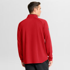 Chicago Blackhawks Fanatics Authentic Pro Rink Training Centennial Raglan Quarter-Zip Pullover Red