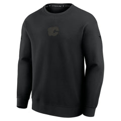 Calgary Flames - Fanatics Authentic Pro Road Tri-Blend Sweatshirt Black