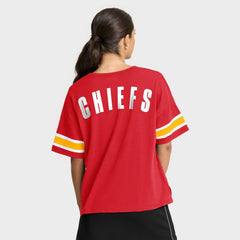 Kansas City Chiefs Women's Redzone Curl Route T-Shirt Red - Fanatics