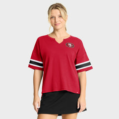 San Francisco 49ers Women's Redzone Curl Route T-Shirt Scarlet - Fanatics