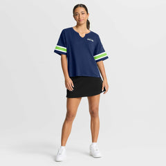 Seattle Seahawks Women's Redzone Curl Route T-Shirt College Navy - Fanatics