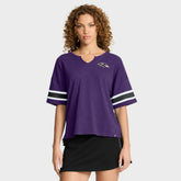 Baltimore Ravens Women's Redzone Curl Route T-Shirt Purple - Fanatics