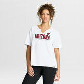 Arizona Cardinals Women's Redzone Slub Boxy T-Shirt White - Fanatics