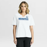 Indianapolis Colts Women's Redzone Slub Boxy T-Shirt White - Fanatics