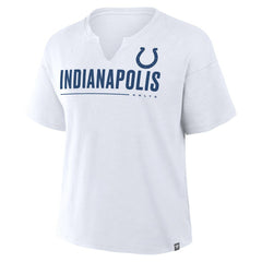Indianapolis Colts Women's Redzone Slub Boxy T-Shirt White - Fanatics