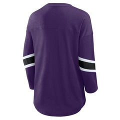Baltimore Ravens Women's Redzone 3/4-Sleeve T-Shirt Purple - Fanatics