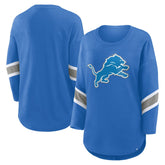 Detroit Lions Women's Redzone 3/4-Sleeve T-Shirt Blue - Fanatics