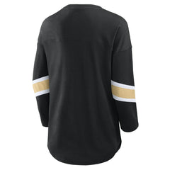 New Orleans Saints Women's Redzone 3/4-Sleeve T-Shirt Black - Fanatics