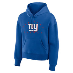 New York Giants Women's Eligible Receiver Legacy Pullover Hoodie Royal - Fanatics
