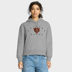 Chicago Bears Women's Eligible Receiver Legacy Pullover Hoodie Heather Gray - Fanatics