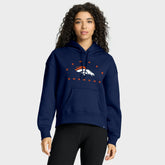 Denver Broncos Women's Eligible Receiver Legacy Pullover Hoodie Navy - Fanatics