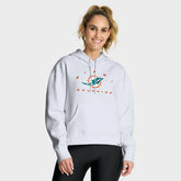 Miami Dolphins Women's Eligible Receiver Legacy Pullover Hoodie White - Fanatics
