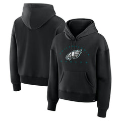 Philadelphia Eagles Women's Eligible Receiver Legacy Pullover Hoodie Black - Fanatics