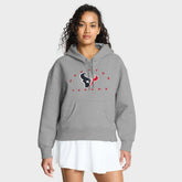Houston Texans Women's Eligible Receiver Legacy Pullover Hoodie Heather Gray - Fanatics