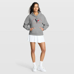 Houston Texans Women's Eligible Receiver Legacy Pullover Hoodie Heather Gray - Fanatics