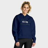 Seattle Seahawks Women's Eligible Receiver Legacy Pullover Hoodie College Navy - Fanatics