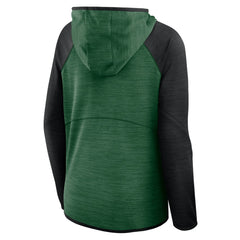 New York Jets Women's Redzone End Around Pass Raglan Full-Zip Hoodie Green/Black - Fanatics