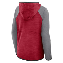 Tampa Bay Buccaneers Women's Redzone End Around Pass Raglan Full-Zip Hoodie Red/Pewter - Fanatics