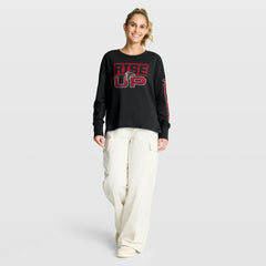 Atlanta Falcons Women's Hometown Legacy Long Sleeve T-Shirt Black - Fanatics
