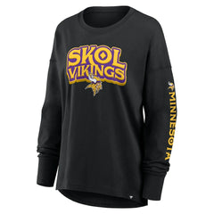 Minnesota Vikings Women's Hometown Legacy Long Sleeve T-Shirt Black - Fanatics