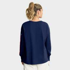 New England Patriots Women's Hometown Legacy Long Sleeve T-Shirt Navy - Fanatics