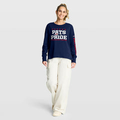 New England Patriots Women's Hometown Legacy Long Sleeve T-Shirt Navy - Fanatics