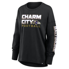 Baltimore Ravens Women's Hometown Legacy Long Sleeve T-Shirt Black - Fanatics