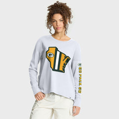 Green Bay Packers Women's Hometown Legacy Long Sleeve T-Shirt White - Fanatics