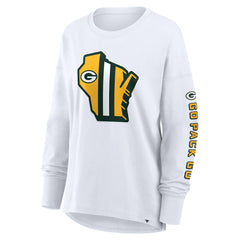 Green Bay Packers Women's Hometown Legacy Long Sleeve T-Shirt White - Fanatics