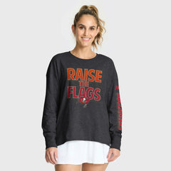 Tampa Bay Buccaneers Women's Hometown Legacy Long Sleeve T-Shirt Heather Pewter - Fanatics