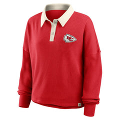 Kansas City Chiefs Women's Oversized Hometown Premium Thermal Long Sleeve Shirt Red - Fanatics