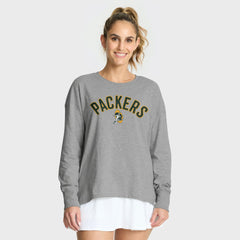 Green Bay Packers Women's Hometown Legacy Long Sleeve T-Shirt Heather Gray - Fanatics