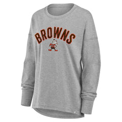 Cleveland Browns Women's Hometown Legacy Long Sleeve T-Shirt Heather Gray - Fanatics