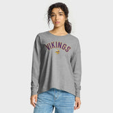 Minnesota Vikings Women's Hometown Legacy Long Sleeve T-Shirt Heather Gray - Fanatics