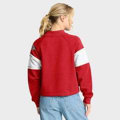 Kansas City Chiefs Oversized Hometown Toss Sweep Mock Neck Pullover Red - Fanatics