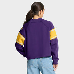 Minnesota Vikings Oversized Hometown Toss Sweep Mock Neck Pullover Purple - Fanatics