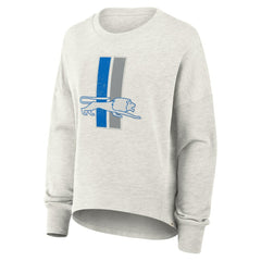 Detroit Lions Women's Oversized Hometown Pullover Sweatshirt Heather Gray - Fanatics