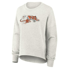 Cincinnati Bengals Women's Oversized Hometown Pullover Sweatshirt Heather Gray - Fanatics