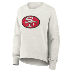 San Francisco 49ers Women's Oversized Hometown Pullover Sweatshirt Heather Gray - Fanatics