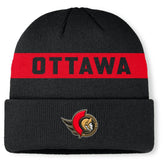 Ottawa Senators - Fanatics Authentic Pro Rink Cuffed Knit Hat Black